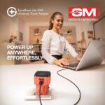 GM Travelease Lite 45Watt Type C & A Universal Travel Adapter with Lightning Fast Charging | 1Mtr 60W Cable Free | Surge & Overheat Protection | Charging for MacBook, iPhones & Android - Image 3