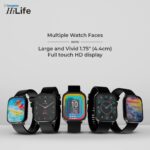 Hungama HiLife G1 Bluetooth Calling Smartwatch with 1.75"(4.4cm) Full Touch HD Display, Built in Speaker and Mic, SpO2, Blood Pressure & Heart Rate Monitor,IP67 Waterproof, Multiple Watch Faces - Image 4