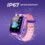 GameSir Kids Smartwatch for Boys & Girls, Men & Women, Sim Card Support, Location Tracker/GPS System, Camera, Video,Notification,Alarm, Waterproof, Calling Smart Watch-Pink - Image 6