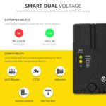 CRUST Smart Mini UPS for WiFi Router and Modem. Upto 4 Hours Power Backup. Replaceable EV Grade Li-Ion Battery. Supports 9V & 12V Routers, CCTV, Set Top Box, Access Control - Image 3