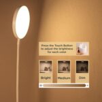 WEIRD WOLF Study Lamp with 3 Colour Modes & Adjustable Brightness Levels | Table Lamp for Study Room with Gooseneck, Pen & Mobile Holder | Rechargeable 1200mAh Battery | 6 Month Warranty - Image 4