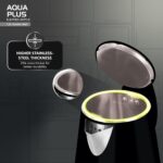 Havells Aqua Plus Electric Kettle 1.2 Litre, 1250 Watt | 304 Stainless Steel Inner Body | Cool Touch Body | Auto Shut-Off |Wider Mouth|2 Years Door Step Warranty by Havells (Black) - Image 5