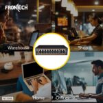 Frontech 8 Port PoE+ Switch with 2 Uplink Ports, 120W PoE Budget, Fast Transmission, Plug & Play, Wall Mount, 2-Year Warranty (NC-0048) - Image 5