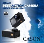 CASON CS6 5k 30Fps Action Camera, 4K Helmet Camera for Bike (Typc C) with EIS+Gyro,Anti Shake for Bike Helmet Camera, Touch Screen, 2 x 1350 mAh Battery and Many Extra Accessories (Black) - Image 4