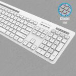ZEBRONICS Zeb-Companion 500 2.4GHz Wireless Keyboard and Mouse Set, USB Nano Receiver, Chiclet Keys, Ultra Silent, Power On/Off Switch, Rupee Key, for PC/Mac/Laptop (White) - Image 3