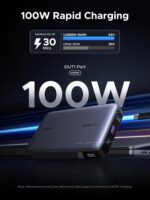 UGREEN 20000mAh 100W Power Bank, Nexode Portable Charger USB C 3-Port PD Fast Charging Battery Pack Digital Display for McBook, Tab, ifone 16, Galax S24 Ultra, Steaam Deck, Della XPS and More - Image 3