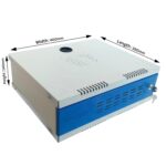 USEWELL 2U Full Metal Rack for DVR/NVR/Network Switches – Lockable, Glass Front, Ventilated with Top & Side Airflow, 2-Way Cable Management Holes – 350x400x140mm Secure Equipment Cabinet - Image 3