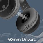 ZEBRONICS THUNDER Bluetooth 5.3 Wireless Headphones with 60H Backup, Gaming Mode, Dual Pairing, ENC, AUX, Micro SD, Voice assistant, Comfortable Earcups, Call Function(Black) - Image 3