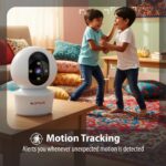 CP PLUS 3MP Smart Wi-Fi CCTV Camera for Home with 360° Pan & Tilt | View & Talk | Smart Detection Suite | Night Vision 30 Mtr | Cloud Recording | CTC Cyber Secure Tech | EZ-P34Q - Image 4