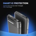 10000mAh Power Bank with Dual USB Output, Portable Slim Design, Lithium-Ion Polymer Battery, Smart Chip Safety and LED Indicator, Compatible with iPhone, Samsung &All Smartphones(PN-951,Black) - Image 4