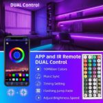 Nexillumi LED Strip Lights 5M | Waterproof 300 LEDs Color Changing Lights | Bluetooth & 42-Key IR Remote | RGB LED Strip with 16 Million Colors | Music Sync & App Control | Bedroom, Home, Party Decor - Image 4