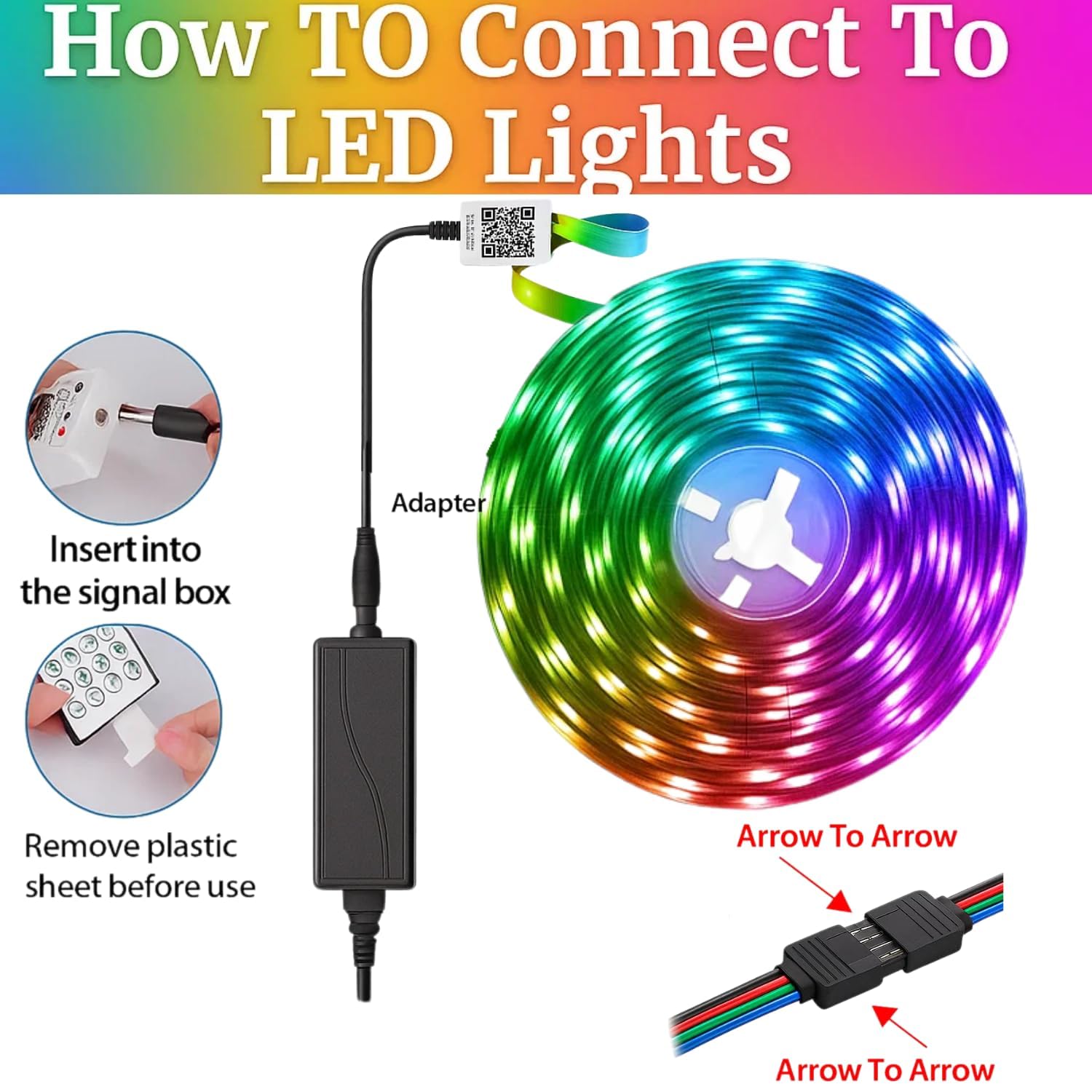 Nexillumi LED Strip Lights 5M | Waterproof 300 LEDs Color Changing Lights | Bluetooth & 42-Key IR Remote | RGB LED Strip with 16 Million Colors | Music Sync & App Control | Bedroom, Home, Party Decor - Image 4