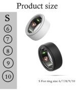 INOCEAN 2 PCS Silicone Rings, Smart Ring Silicone, Ring Cover Working Out Accessories, Elastic Ring Protection Smart Ring Protector Sleeve Accessories, Black - Image 3