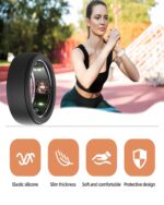 INOCEAN 2 PCS Silicone Rings, Smart Ring Silicone, Ring Cover Working Out Accessories, Elastic Ring Protection Smart Ring Protector Sleeve Accessories, Black - Image 4