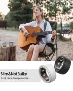 INOCEAN 2 PCS Silicone Rings, Smart Ring Silicone, Ring Cover Working Out Accessories, Elastic Ring Protection Smart Ring Protector Sleeve Accessories, Black - Image 5