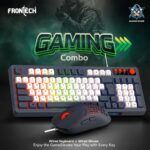 Frontech Wired Aero Blade Gaming Keyboard & Mouse Set | LED Rainbow Backlit | 94 Keys with 4 Hot Keys | USB Plug & Play | Up to 7200 DPI Mouse | Durable Build (KB-0044) - Image 3