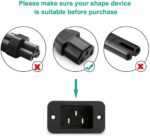 FEDUS 3M Computer Power Cable Cord for Desktops PC and Printers/Monitor SMPS IEC Mains Black - Image 3