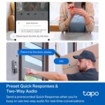 Tapo TP-Link Video Doorbell | Battery or Wired | 180° Ultra-Wide Head-to-Toe View | Ring Call | 2K QHD | Free Package/Person Detection | Local & Cloud Storage | Full Color Night Vision D225 - Image 6