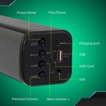 ZEBRONICS Zeb-VITA Wireless Bluetooth 10W Portable Bar Speaker with Supporting USB, SD Card, AUX, TWS & Call Function. (Grey) - Image 5