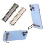 2Pcs Phone Holder for Hand, Folding Mobile Holder Stand for Desk, Mini Mobile Accessories, Tech Gadgets for Video Calls, Travel, Office (Black + Silver) - Image 2