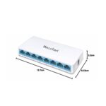 8-Port 10/100Mbps Desktop Ethernet Switch – Auto MDI/MDIX, Plug & Play, Ultra-Compact Design, Expand Your Network with RJ45 Ports - Image 2