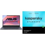 ASUS Chromebook CX1405, Intel Celeron N4500, 8GB RAM, 128GB, FHD 14"(35.56cm), Chrome OS, Quiet Blue, 1.4Kg, CX1405 + Kaspersky Standard 1 Device 1 Year (Physical Pack) - Image 2
