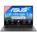 ASUS Vivobook S14, Intel Core Ultra 5 225H, Intel iGPU,16GB RAM,512GB SSD,FHD+,14",60Hz,Windows 11,M365 Basic (1Year)*,Office Home 2024,Matte Gray,1.4 Kg, S3407CA-LY057WS, Metallic Design Laptop - Image 2