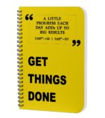 AccuPrints Daily Planner Undated, Schedule Your Day, Manage to-do List, Goals Tracker, Wellness Tracker - 3 Month Planner (Yellow/Get Things Done) - Image 2