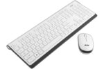 Acer Wireless Keyboard & Mouse Combo with Attractive Durable Design, 2.4GHz Nano Receiver, 10m Range, Indian Rupee Key Code, 1600 DPI, 10M Keystrokes Life for Microsoft Windows and Mac OS (White/Grey) - Image 2