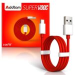 Addtam 100W Supervooc USB Type C Data Sync Fast Charging Charger Cable Compatible One Plus 15,15R,13,13R,13S,12,12r,11,11r,10r,10t,10 pro,9 Pro,8,Nord 5,4,3,2t,Ce5,Ce2 Lite,Ce3 lite, Nord Ce3,Ce4, Red - Image 2