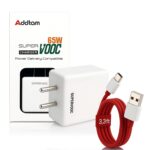 Addtam 65W Supervooc Fast Charger with C-Type 1M Cable|65w USB C Charge Compatible with OnePlus/Realme/Oppo/Redmi/Xiaomi/Poco/iQOO/Samsung/Motorola|Supports Dart/Dash/Warp/Vooc|65-watt Charging - Image 2