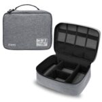 Aliens Gadget Travel Tech Organizer Case Bag Pouch/Electronic/Toiletry Organiser/Cosmetic Kit Polyester Water-Repellent for ipad, Charger, Hard Disk, Cables, PC & Laptop Accessories (Grey) - Image 2