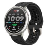 Amazfit Active 2 44mm AMOLED Smart Watch, Built in GPS, 10day Battery, 5ATM Water Resistant, for iOS & Android, Accurate Readings, 2000 Nits Bright, 160+ Sports Mode, Sleep Monitor, Black Silicone - Image 2