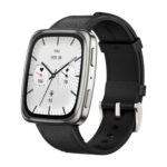 Amazfit Active 2 Square, 2000 Nits Bright AMOLED Display, Built in GPS, 10Day Battery, for Android & iPhone, Accurate Readings, BT Call, Sleep Monitor, 5ATM Water Resistant, Black Leather - Image 2