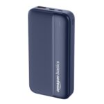 Amazon Basics 20000 mAh Power Bank | 22.5W Fast Charging | Dual Output & Input | Charge 3 Devices Simultaneously | for Smartphones, TWS Earbuds, Speakers, Tablets (Dark Blue) - Image 2
