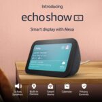 Amazon Echo Show 5 (latest model) | Smart display with Alexa, 2x bass speaker, clearer sound, camera for home monitoring, bluetooth | Charcoal - Image 2