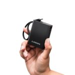 Ambrane 10000mAh Smallest Pocket Size Powerbank, Hanging InBuilt Type C Cable, 22.5W Fast Charging, Type C PD & USB Output for iPhone, Android Mobiles & Other Devices (MiniCharge 11, Black) - Image 2