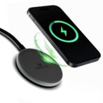Amkette Air 450 Wireless Charger/Magsafe Charger | Latest Qi Technology 15W Wireless Charging with MagSafe Compatibility| Includes Magnetic Ring for Non-MagSafe Phones | Universal Compatibility - Image 2