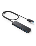 Anker 4-Port USB 3.0 Hub, Ultra-Slim Data USB A Hub with 2 ft Extended Cable [Charging Not Supported], for MacBook, Mac Pro, Mac mini, iMac, Surface Pro, XPS, PC, Flash Drive, Mobile HDD - Image 2