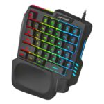 Ant Esports MK1001 One Handed Gaming Keyboard RGB Backlit 35 Keys Portable Mini Gaming Keypad Ergonomic Game Controller for PC Gamer - Image 2