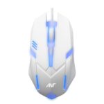 Ant GM46 Wired Optical Gaming Mouse | 2400 DPI Sensor | 4 Durable Buttons | Multicolour Backlight | 1.5M Cable | Lightweight Design | Compatible with Windows, Mac & Linux_ White - Image 2