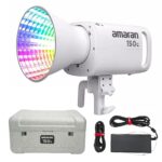 Aputure Amaran 150c COB Video Light,RGBWW 150W,2,500K to 7,500K CCT with G/M Adjustment,15,610 lux @ 1m with Hyper Reflector,APP Control (White) - Image 2