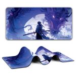 BESTOR Anime Series DragonWarrior Anime Mouse pad with Anti-fray Stitching, Waterproof Surface & Non-Slip Rubber Base Stitched Edges Gaming Mouse Mat for Laptop (60cmx34cm) - Image 2