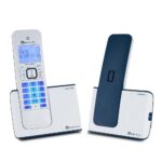 Beetel X75 2.4Ghz Cordless Landline Phone,Dual Mode DTMF/FSK,1 Line 7segment LCD Display& Blue LED Backlit,Illuminated Keypad,2 Way Speaker Phone,6 Step Ringer Volume Control(Blue/White)(X75) - Image 2