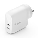 Belkin 40W (20W + 20W) Two Ports USB -C PD Wall Charger | Fast Charging for iPhone 17, Air, Pro, Pro Max, Samsung Galaxy S25, Google Pixel 10, iPad, AirPods, & More | 2 Years Warranty, White - Image 2