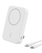 Belkin Qi2 10000 mAh Magsafe Wireless Power Bank | 15W Wireless Fast Charging, Compatible w/iPhone 17, Air, Pro, Pro Max, Google Pixel 10, etc. | 2 Years Warranty | White - Image 2