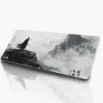 Black Halo Large Extended Mouse Pad for Laptop Desktop PC Gaming Mousepads - Anti-Skid Rubber Base - Smooth Surface - 595MM x 290MM x 3MM (Ghost of Tsushima - Samurai) - Stiched Ends - Image 2