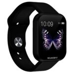 Bouncefit D20 Y68 Fitness Band Smart Watch for Men, Women, Boys, Girls, Kids – Single Touch Interface, Water Resistant, Workout Modes, Quick Charge Sports Smartwatch – Jet Black - Image 2