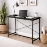 Callas Home Work Desk Study Table | Computer Table for Home | Office Table | Desktop and Laptop Table | Office Desk (ST-10-Black) - Image 2