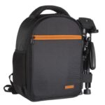 Camera Backpack with Removable Padded Dividers & Rain Cover | Camera Bag fits Tripod and 12.9" Tablet (Black) - Image 2